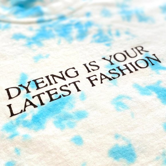 Dyeing Is Your Latest Fashion - Aquamarine Tie Dye T-Shirt - Picture 2 of 2